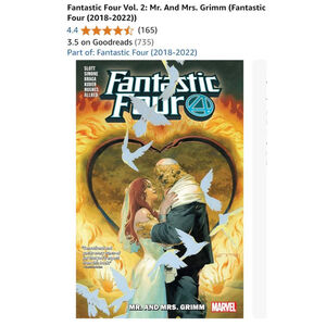 Unisex Marvel Comic Book Fantastic‎ Four Vol. 2: Mr. And Mrs. Grimm